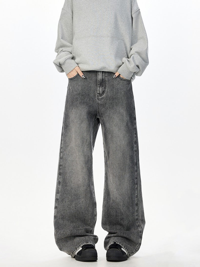 Ace Jolun Distressed‑Blue Straight‑Leg Jeans