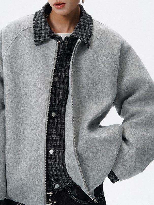 Ace Jolun Heavyweight Thickened Fake‑Two‑Piece Wool‑Blend Coat