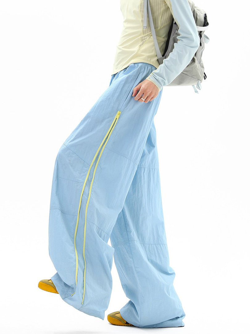 Ace Jolun Color‑Block Side‑Zipper Quick‑Dry Pants