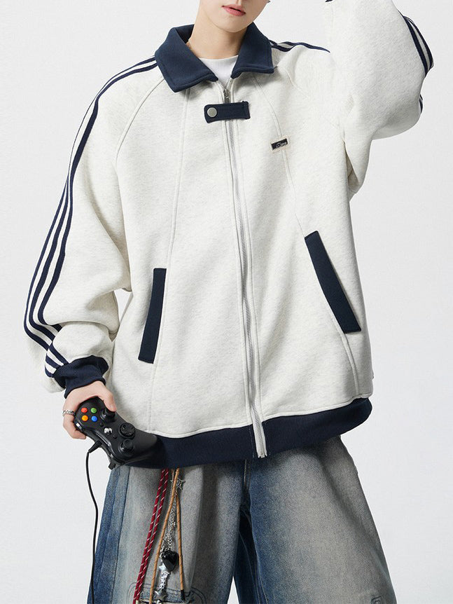 Ace Jolun Color‑Block Spliced Teen Sports Jacket