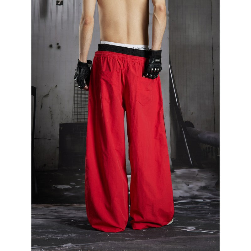 Ace Jolun Double‑Waistband Jersey Sports Casual Pants