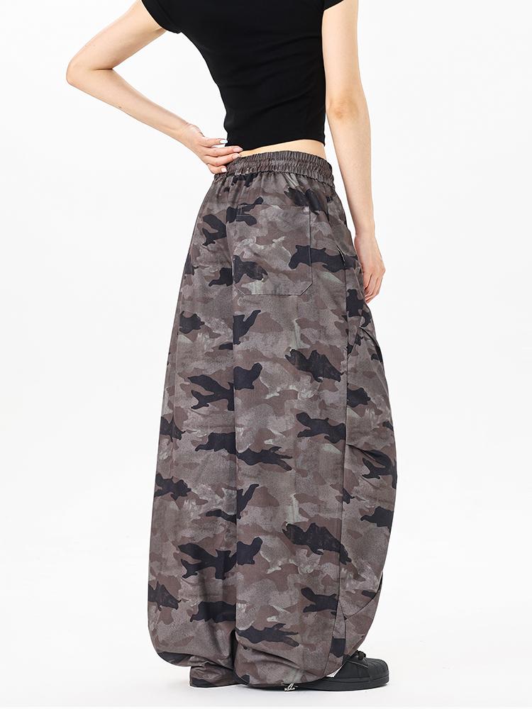 Ace Jolun Camouflage Wide‑Leg Casual Pants