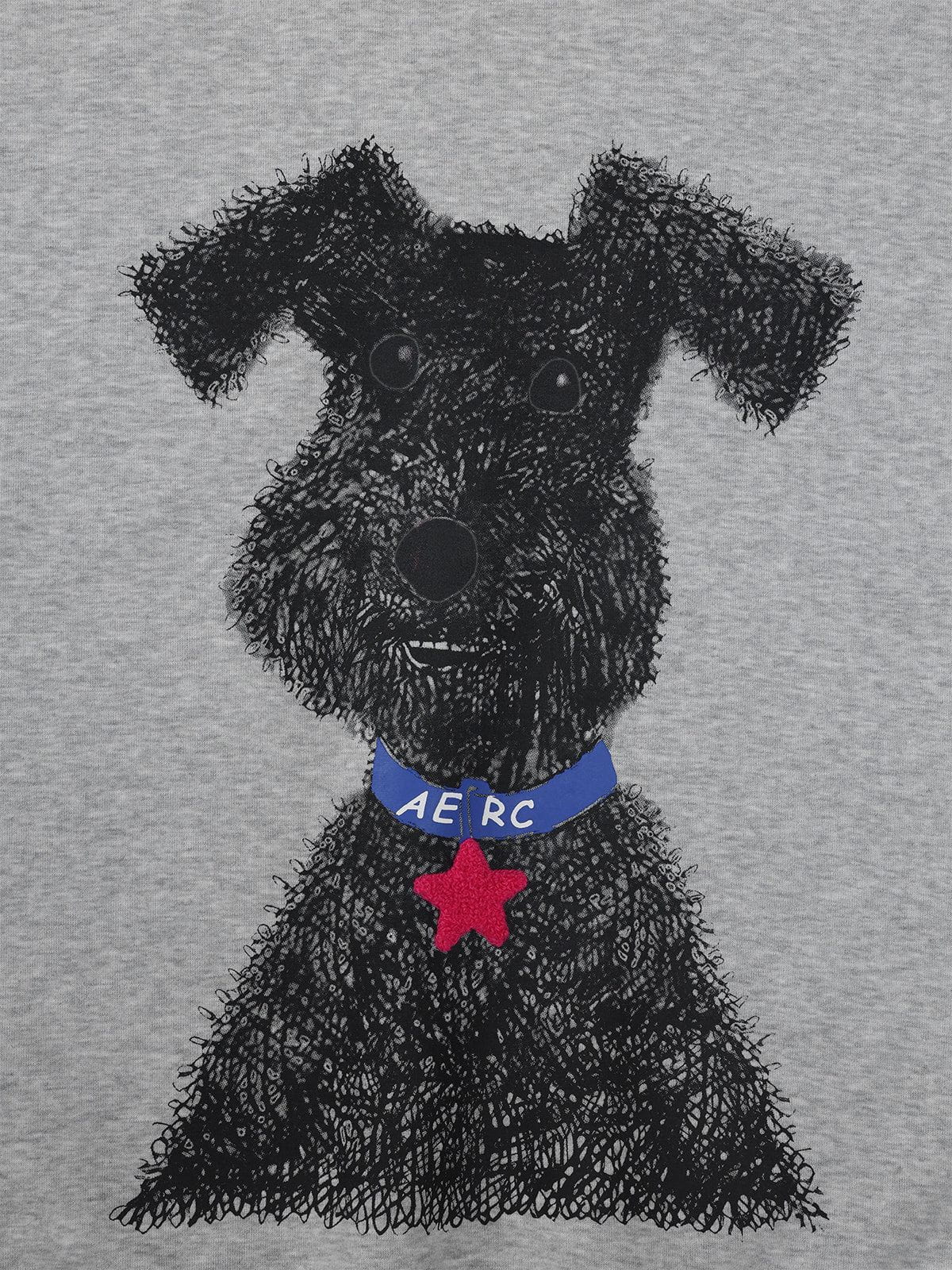 Aelfric eden Graffiti Dog Graphic Oversized Hoodie