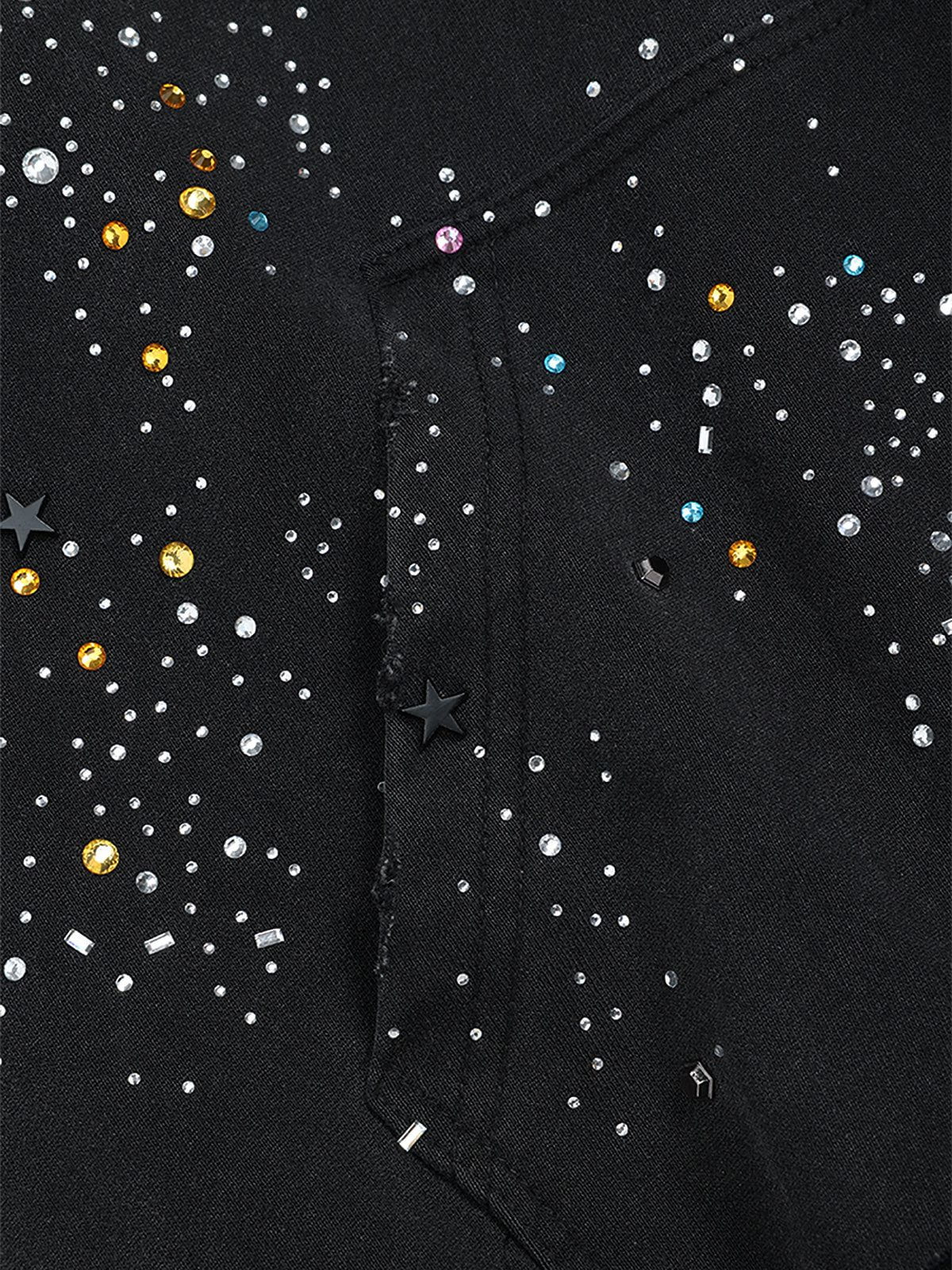 Sweat à capuche zippé Aelfric Eden Rhinestone Boxy V302