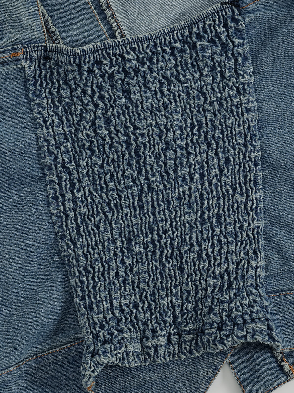 Aelfric Eden Asymmetric Denim Tube Top