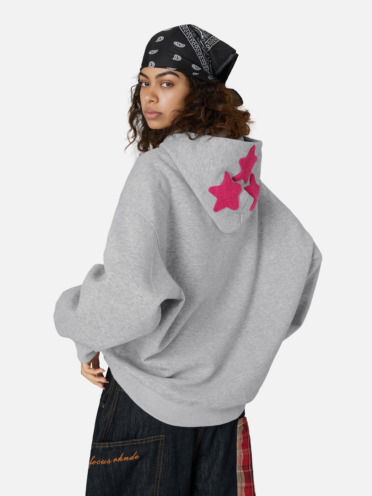 Aelfric eden Graffiti Dog Graphic Oversized Hoodie