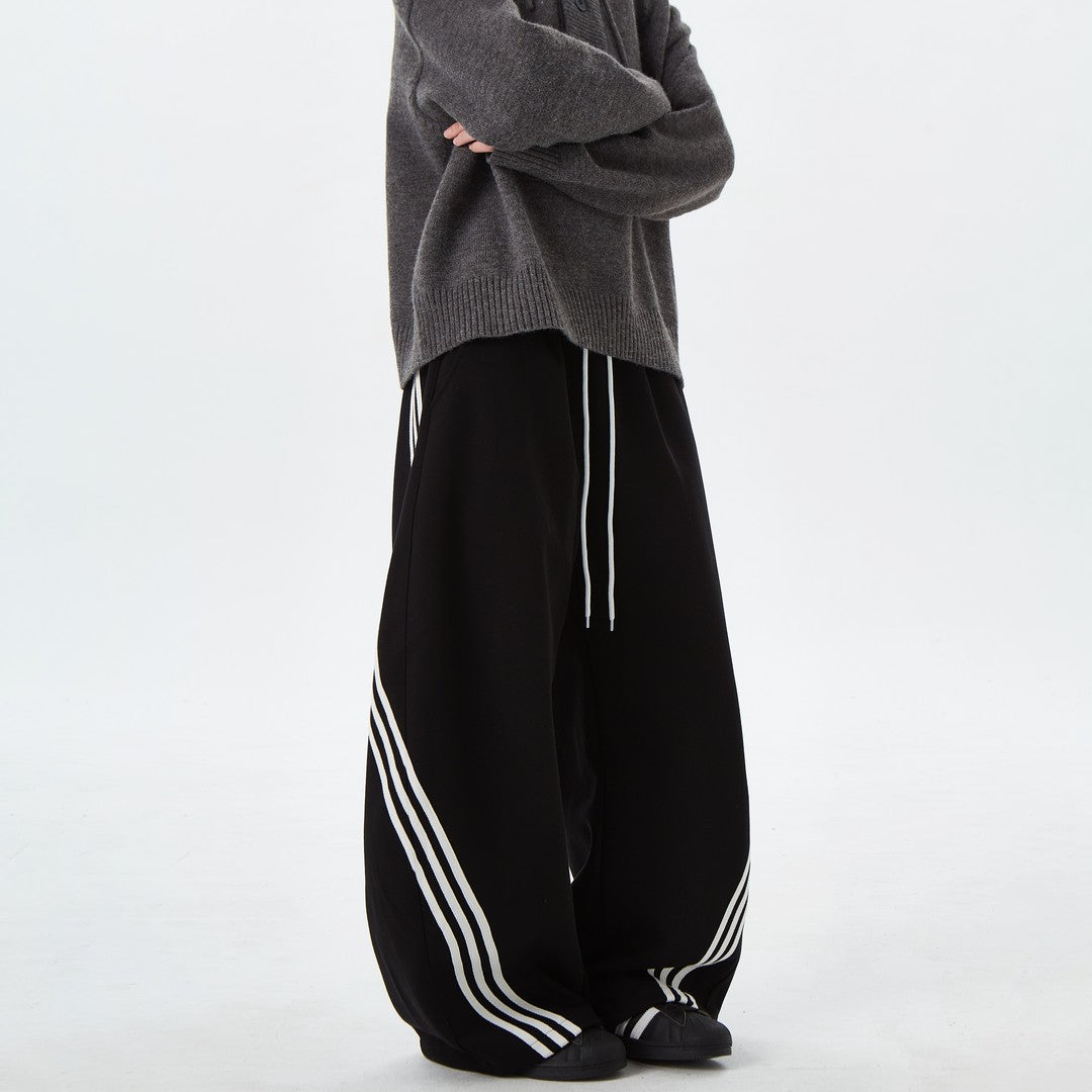 Ace Jolun Three‑Stripe Curved Sweatpants