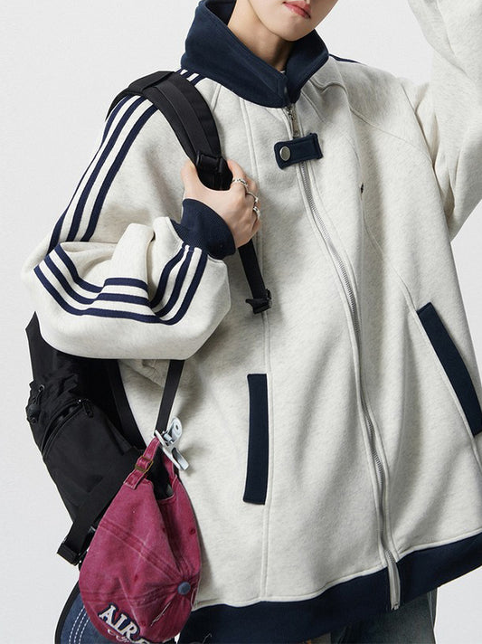 Ace Jolun Color‑Block Spliced Teen Sports Jacket