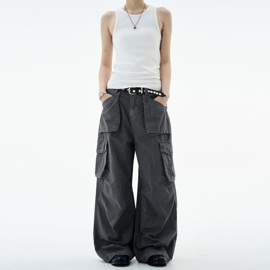 Ace Jolun Multi-pocket 3D patchwork cargo pants