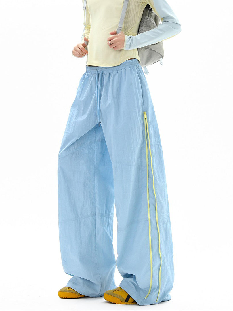 Ace Jolun Color‑Block Side‑Zipper Quick‑Dry Pants