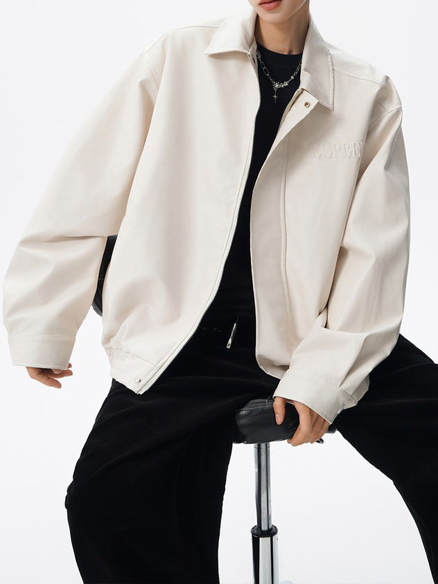 Ace Jolun Maillard‑Style Vintage Leather Jacket