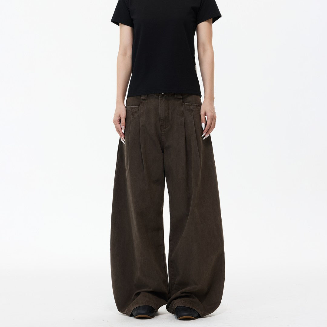 Ace Jolun Adjustable‑Waist Wide‑Leg Cargo Pants