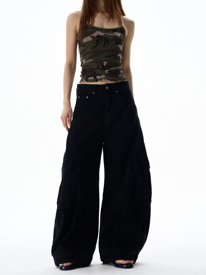 Aelfric Eden Vintage Unique‑Design Multi‑Pocket Curved Pants