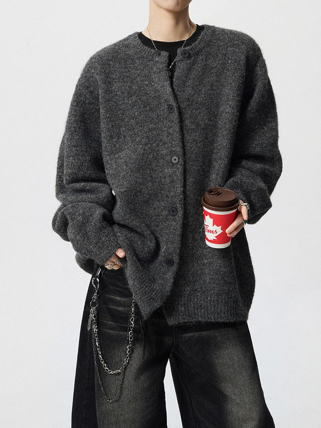 Ace Jolun Lazy‑Vibe Button‑Up Cardigan Sweater