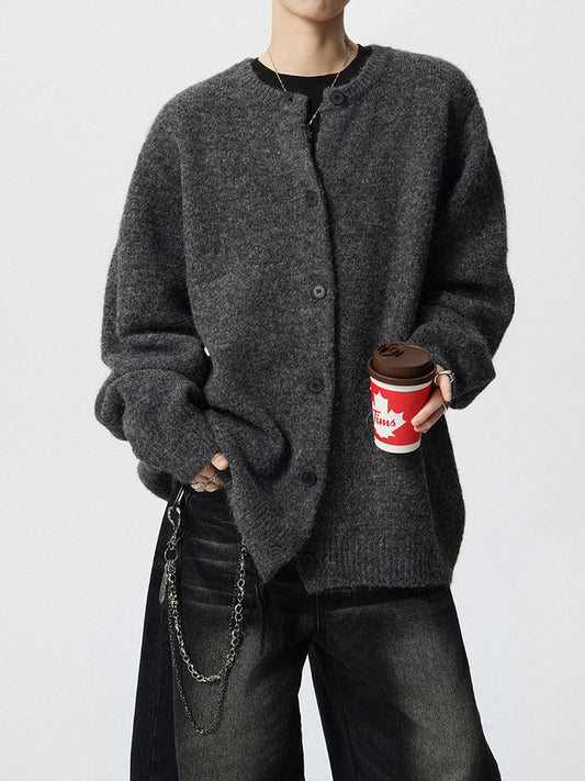 Ace Jolun Lazy‑Vibe Button‑Up Cardigan Sweater