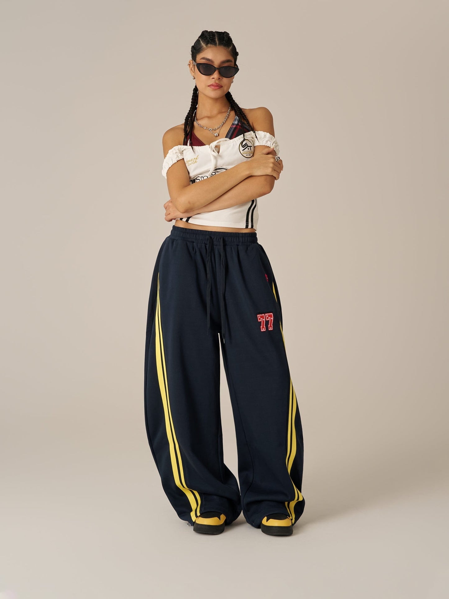 Pantalon de survêtement ample à rayures Aelfric Eden