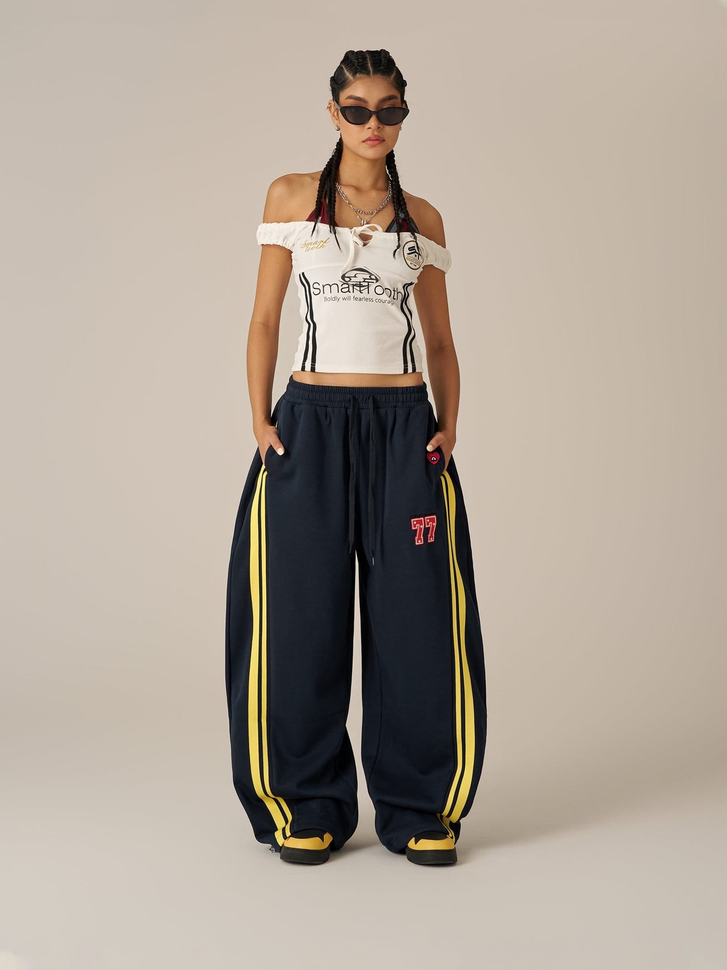Pantalon de survêtement ample à rayures Aelfric Eden