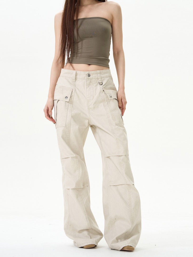 Aelfric Eden Vintage Straight‑Leg Loose Cargo Pants