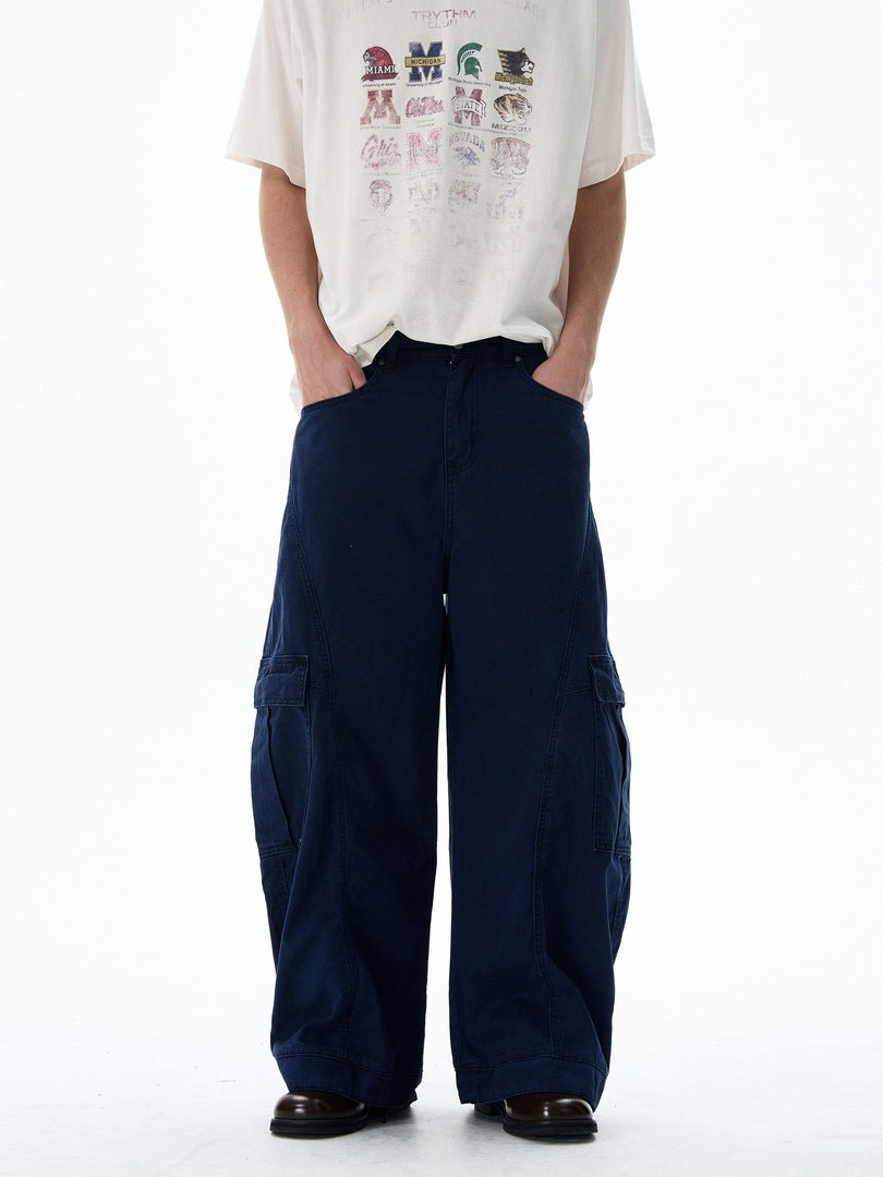 Aelfric Eden Vintage Unique‑Design Multi‑Pocket Curved Pants