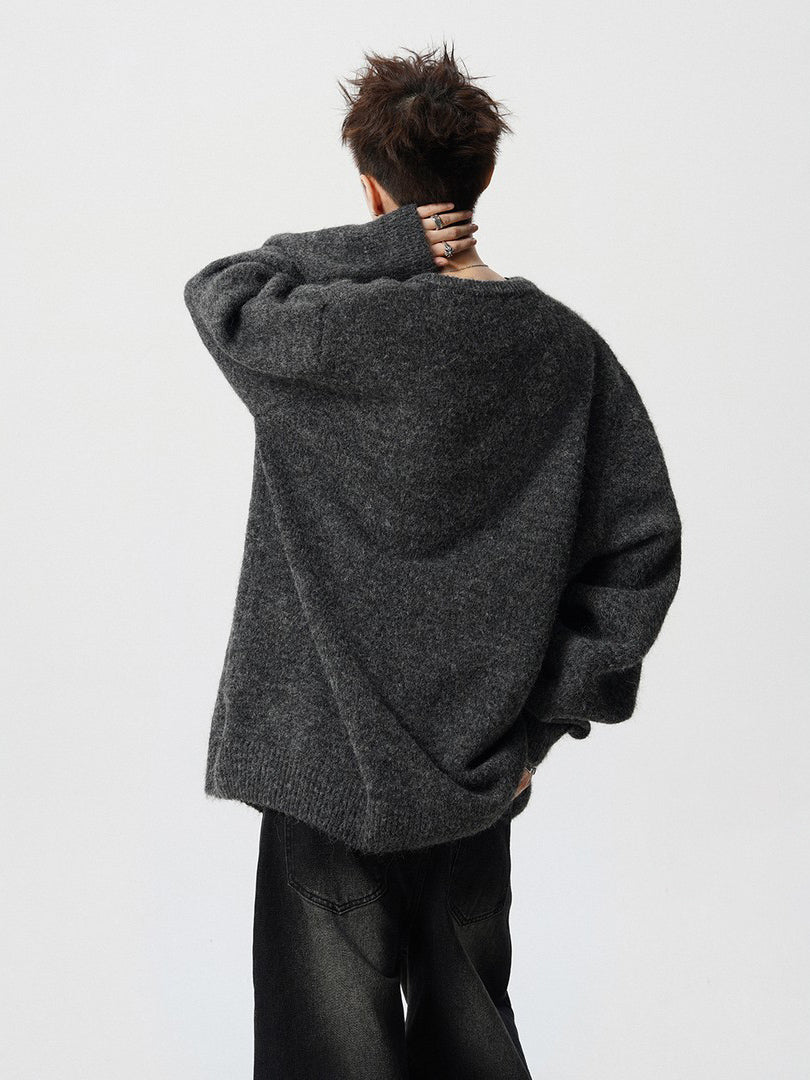 Ace Jolun Lazy‑Vibe Button‑Up Cardigan Sweater