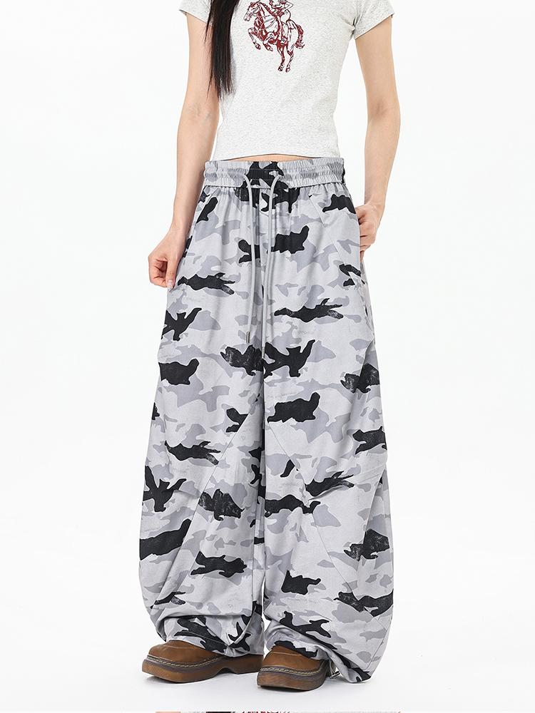 Ace Jolun Camouflage Wide‑Leg Casual Pants