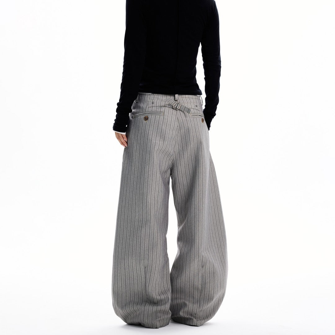 Ace Jolun Old‑Money Striped Casual Suit Trousers