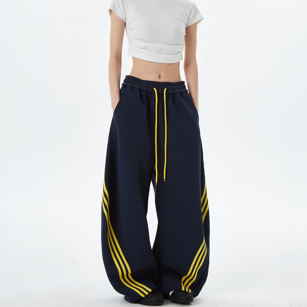 Ace Jolun Three‑Stripe Curved Sweatpants