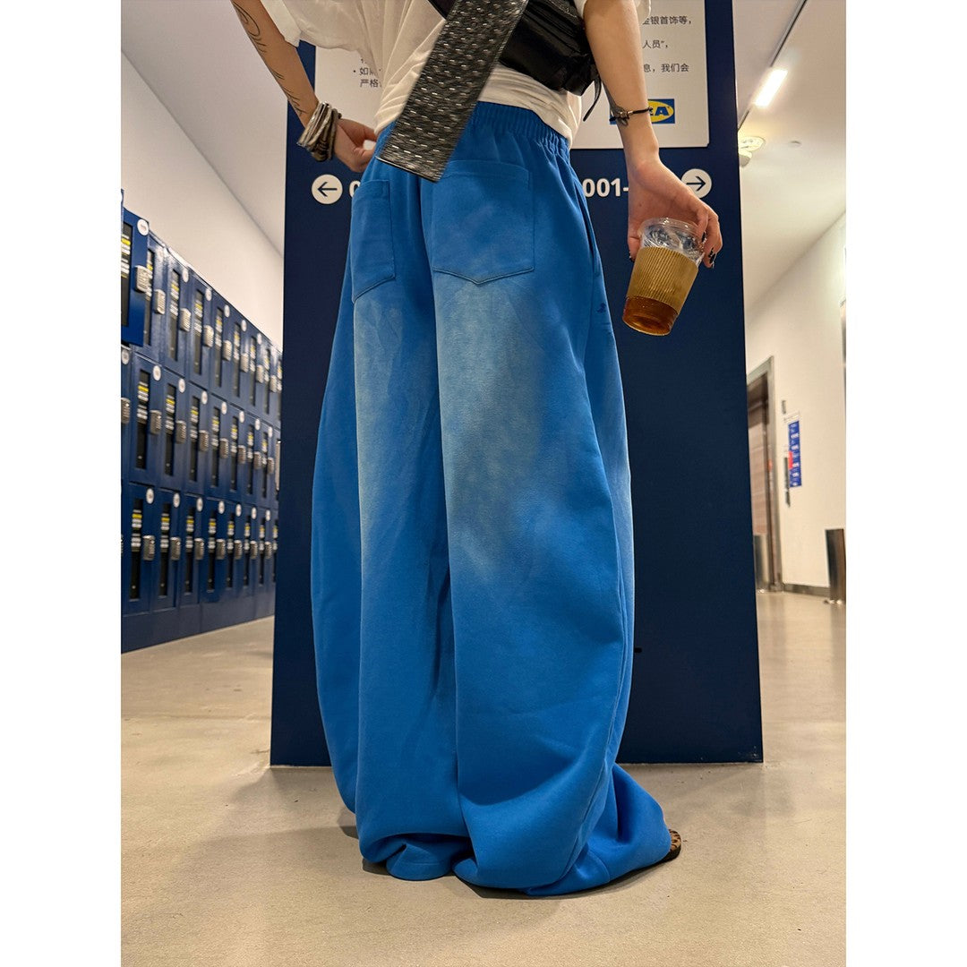 Ace Jolun Vintage Blue Wide‑Leg Pants