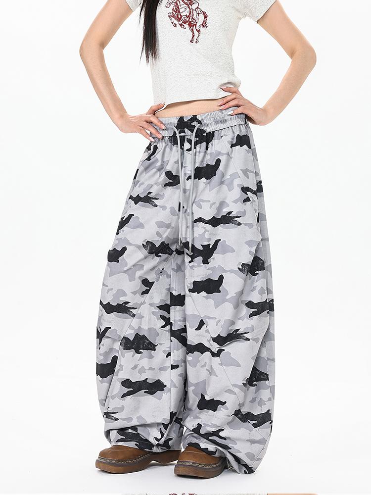 Ace Jolun Camouflage Wide‑Leg Casual Pants