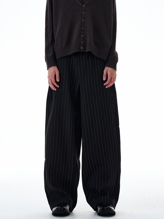 Aelfric Eden Vintage Old‑Money Striped Suit Casual Pants