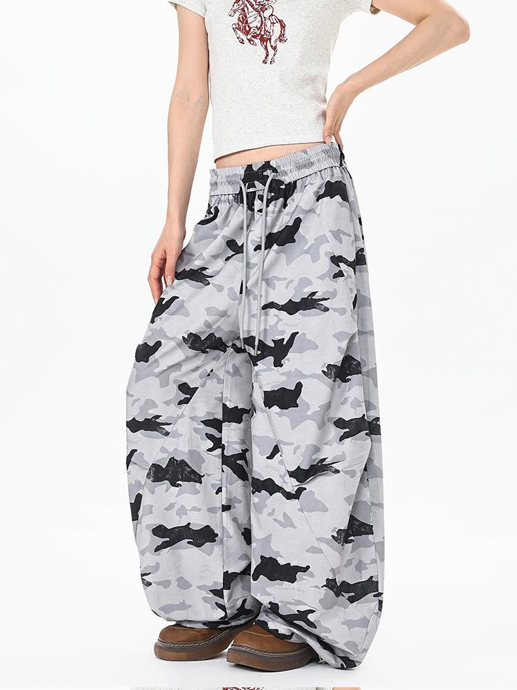Ace Jolun Camouflage Wide‑Leg Casual Pants