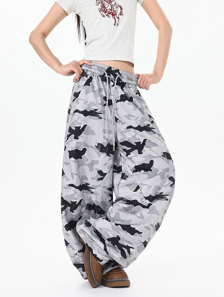 Ace Jolun Camouflage Wide‑Leg Casual Pants