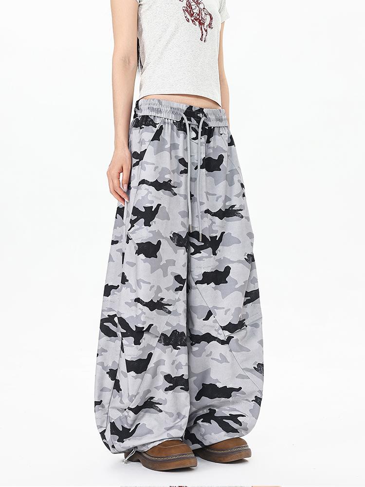 Ace Jolun Camouflage Wide‑Leg Casual Pants
