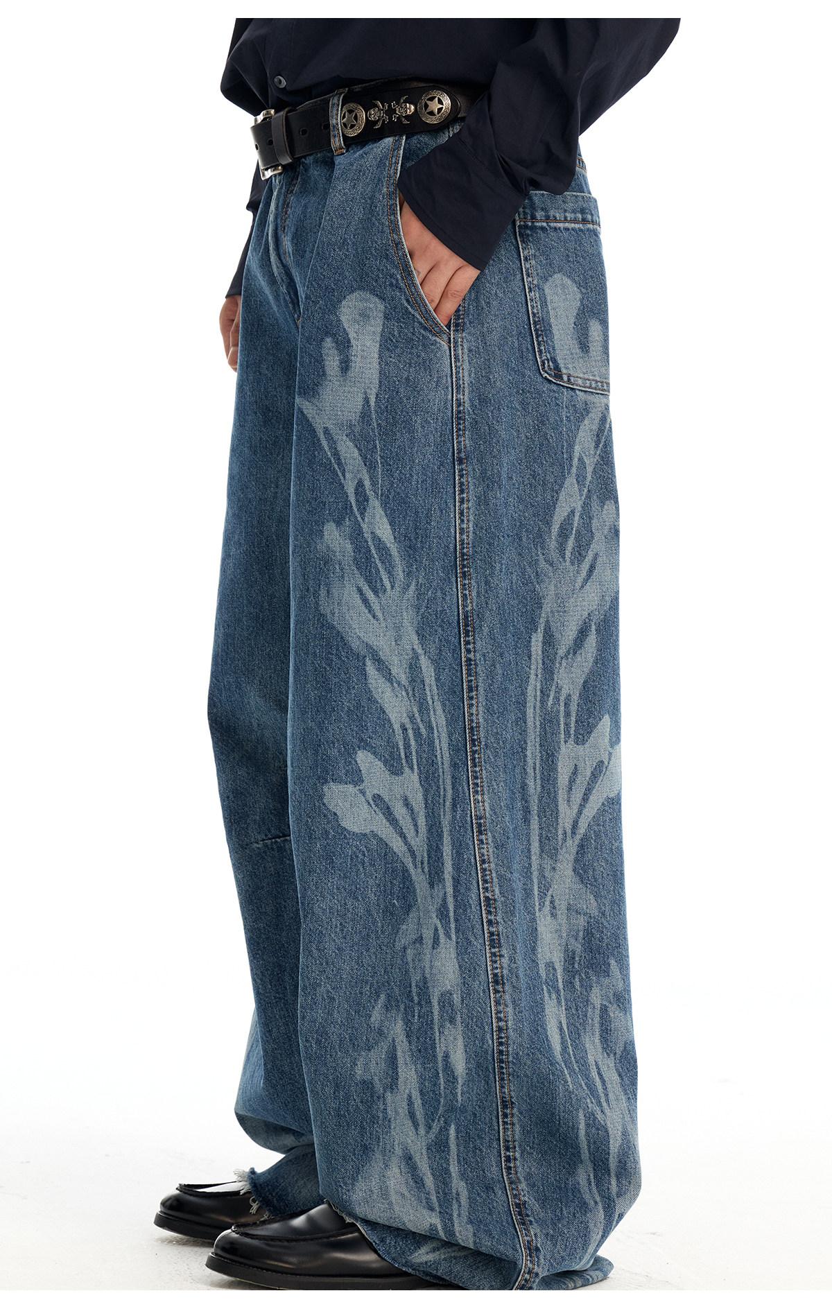 Ace Jolun Vintage‑Print Jeans