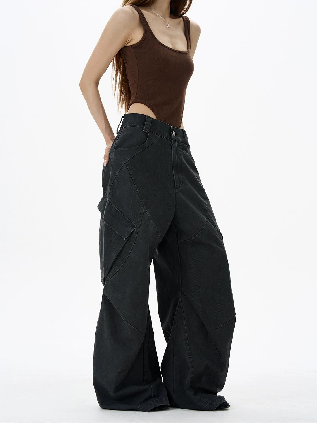 Aelfric Eden Unique‑Design Heavy‑Duty Deconstructed Cargo Pants