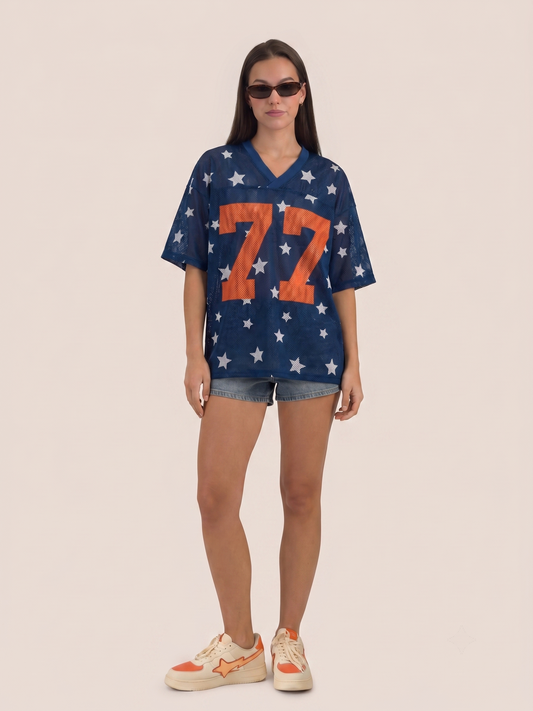 [Pre-Order] Kylie walker Star Mesh Jersey Tee