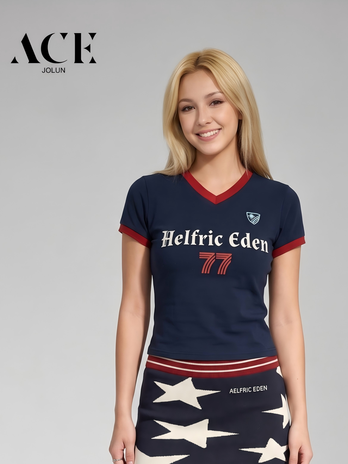 anna.outdoor Star Knit Tube Top
