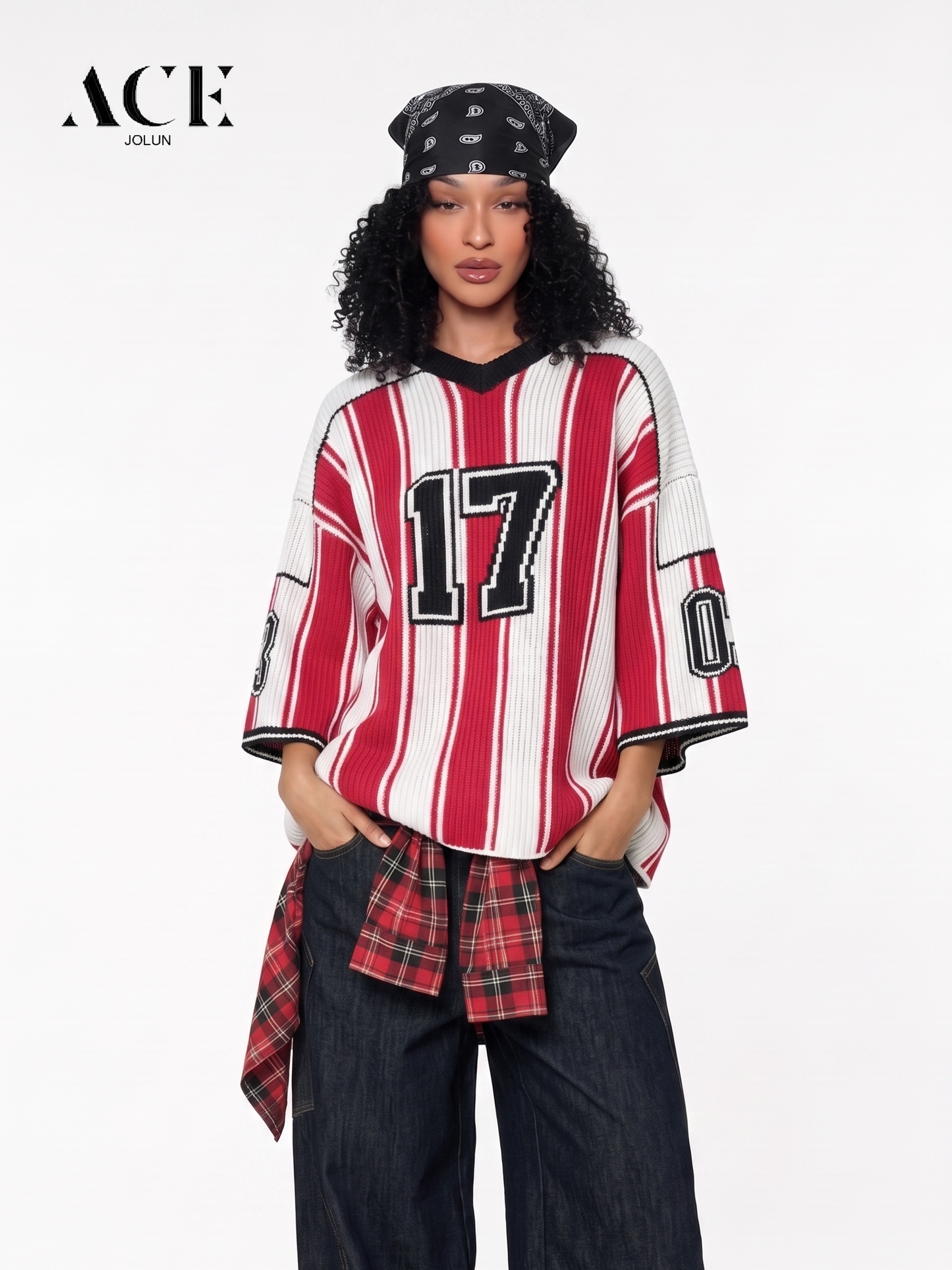 Kierra 17 Stripe Football Knit
