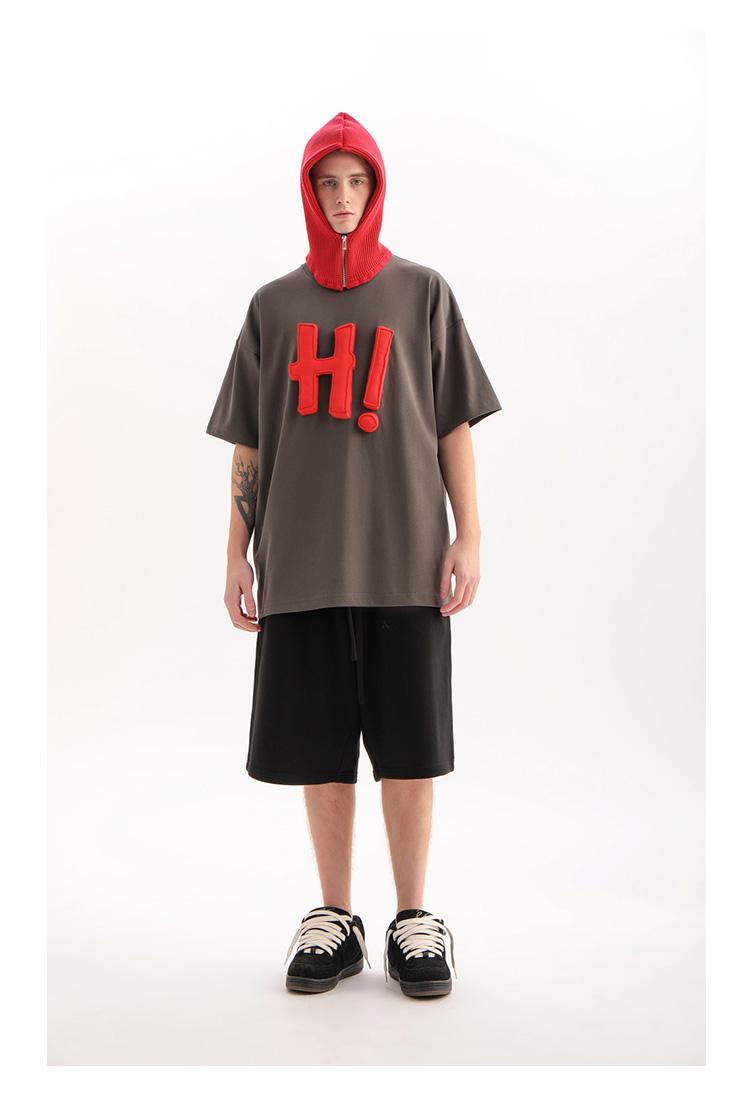 ACE JOLUN 300g Puff Print Hi Letter Short-Sleeve T-Shirt