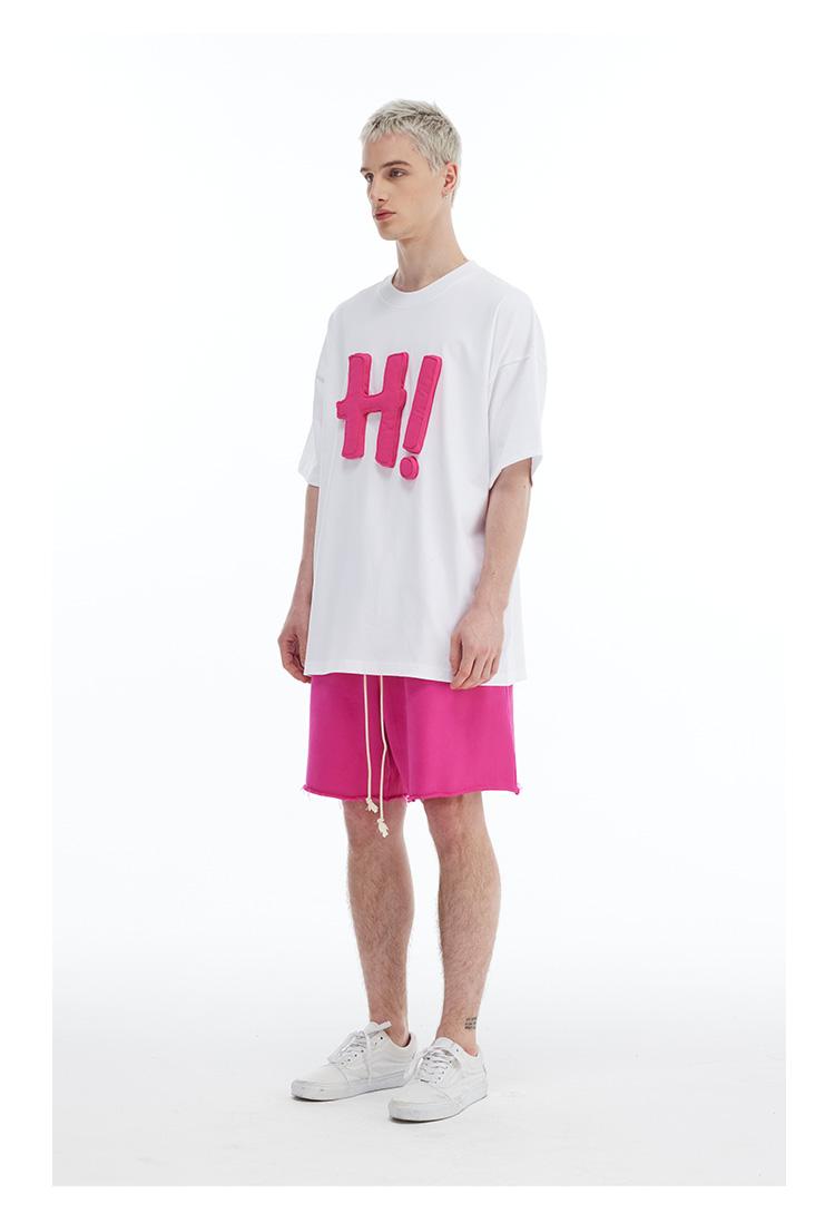 ACE JOLUN 300g Puff Print Hi Letter Short-Sleeve T-Shirt