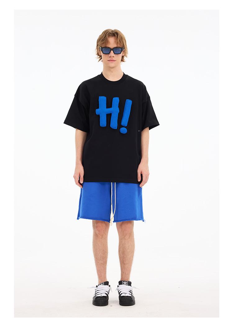 ACE JOLUN 300g Puff Print Hi Letter Short-Sleeve T-Shirt