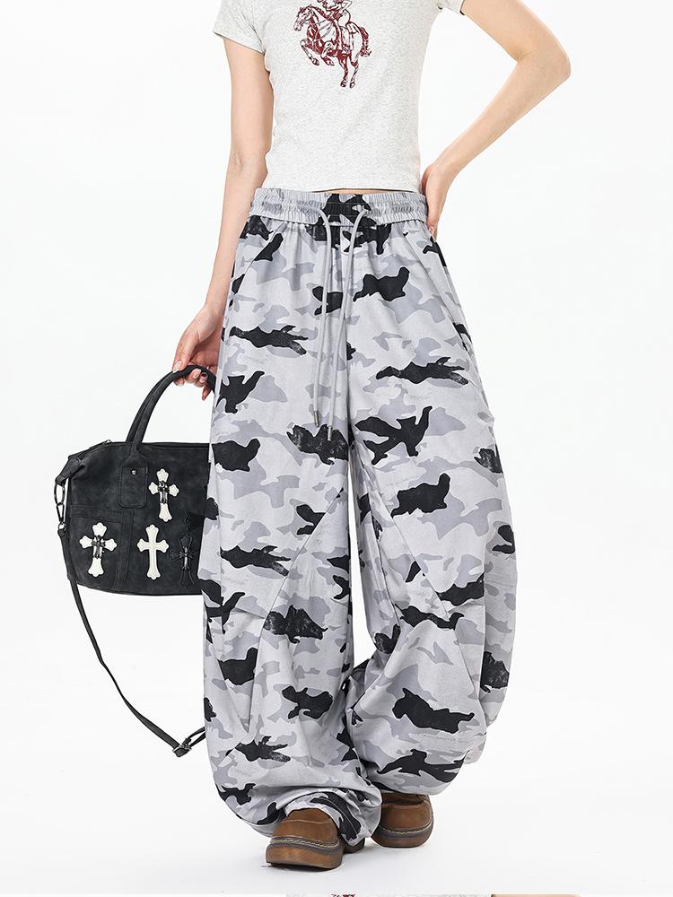 Ace Jolun Camouflage Wide‑Leg Casual Pants