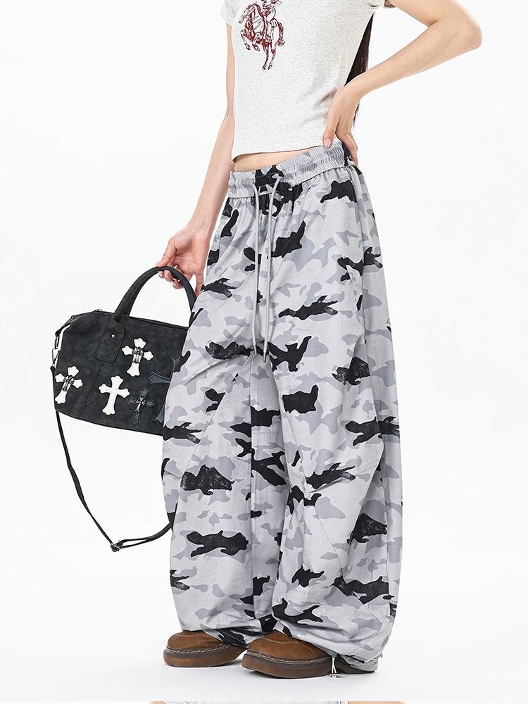 Ace Jolun Camouflage Wide‑Leg Casual Pants
