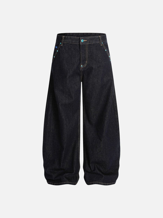 Jeans Aelfric Eden Baggy Barrel Rivet Raw