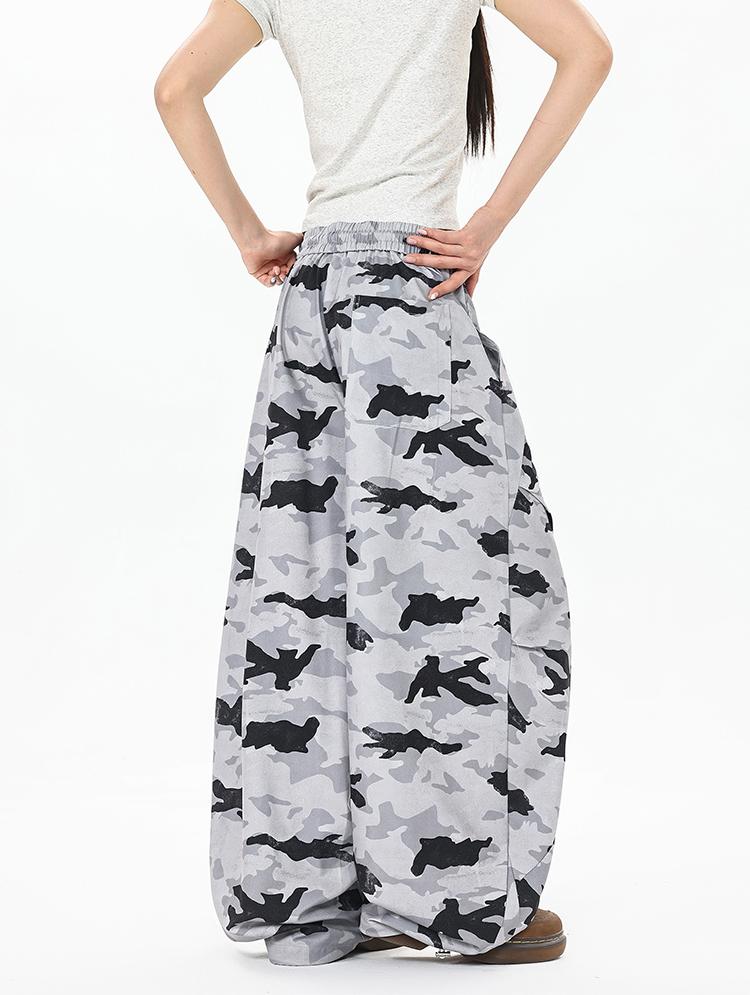 Ace Jolun Camouflage Wide‑Leg Casual Pants