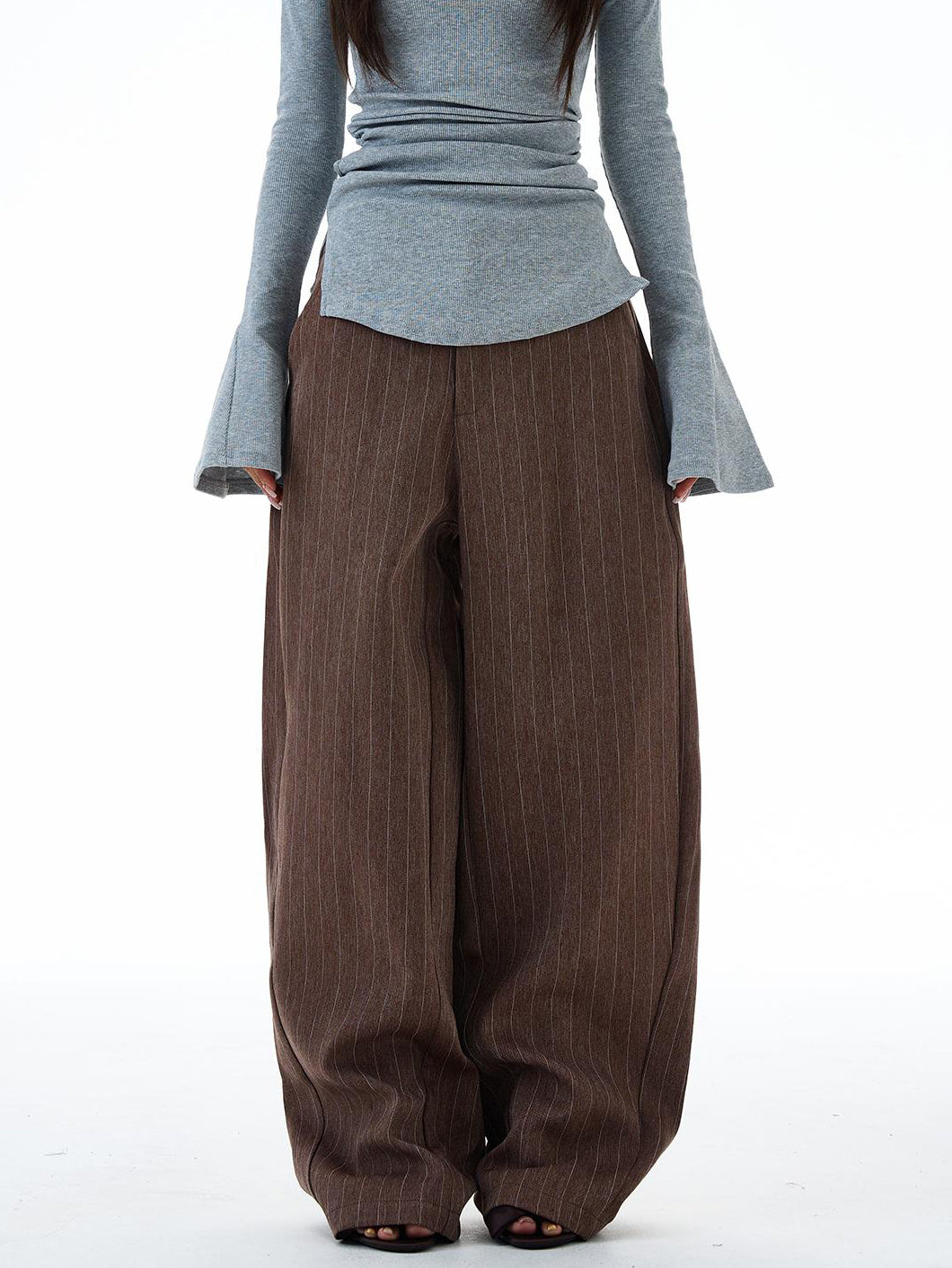 Aelfric Eden Vintage Old‑Money Striped Suit Casual Pants