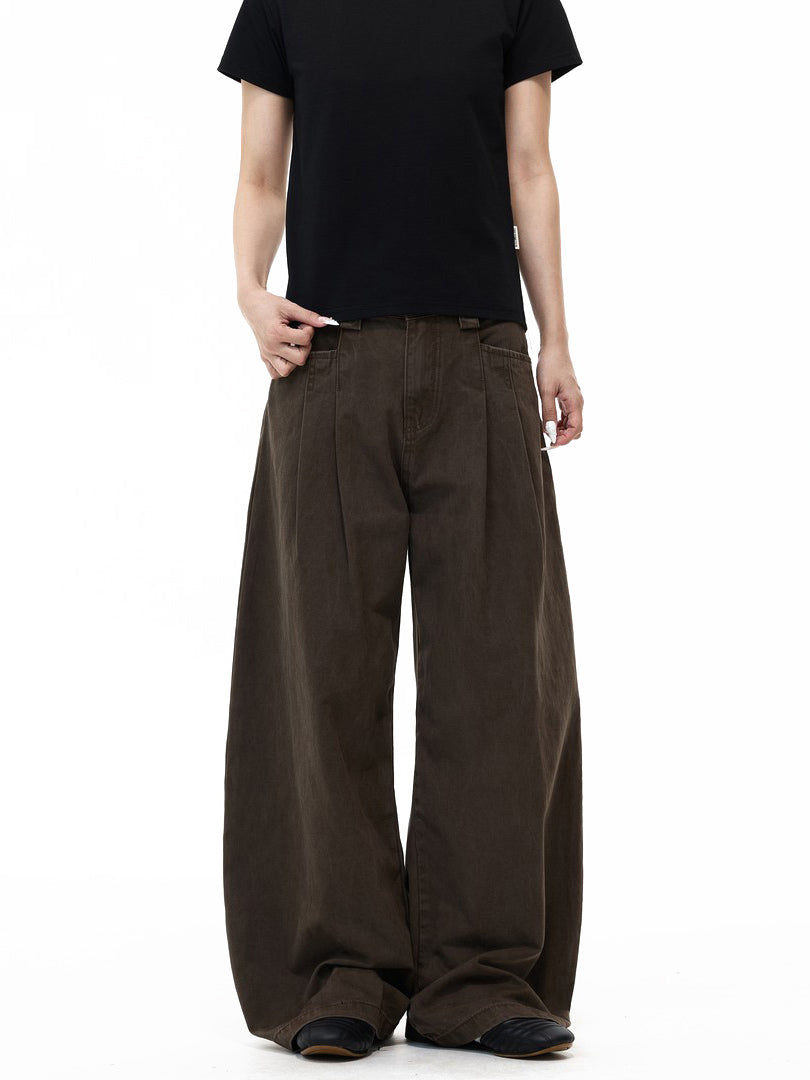 Ace Jolun Adjustable‑Waist Wide‑Leg Cargo Pants
