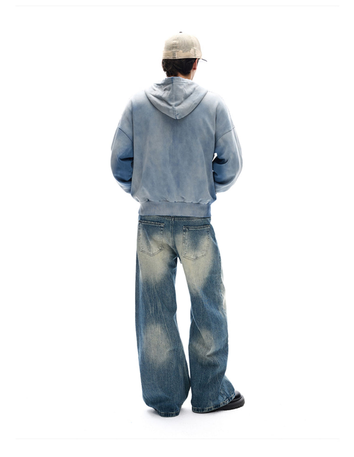 Aelfric Eden Badge Boxy Zip Up Hoodie