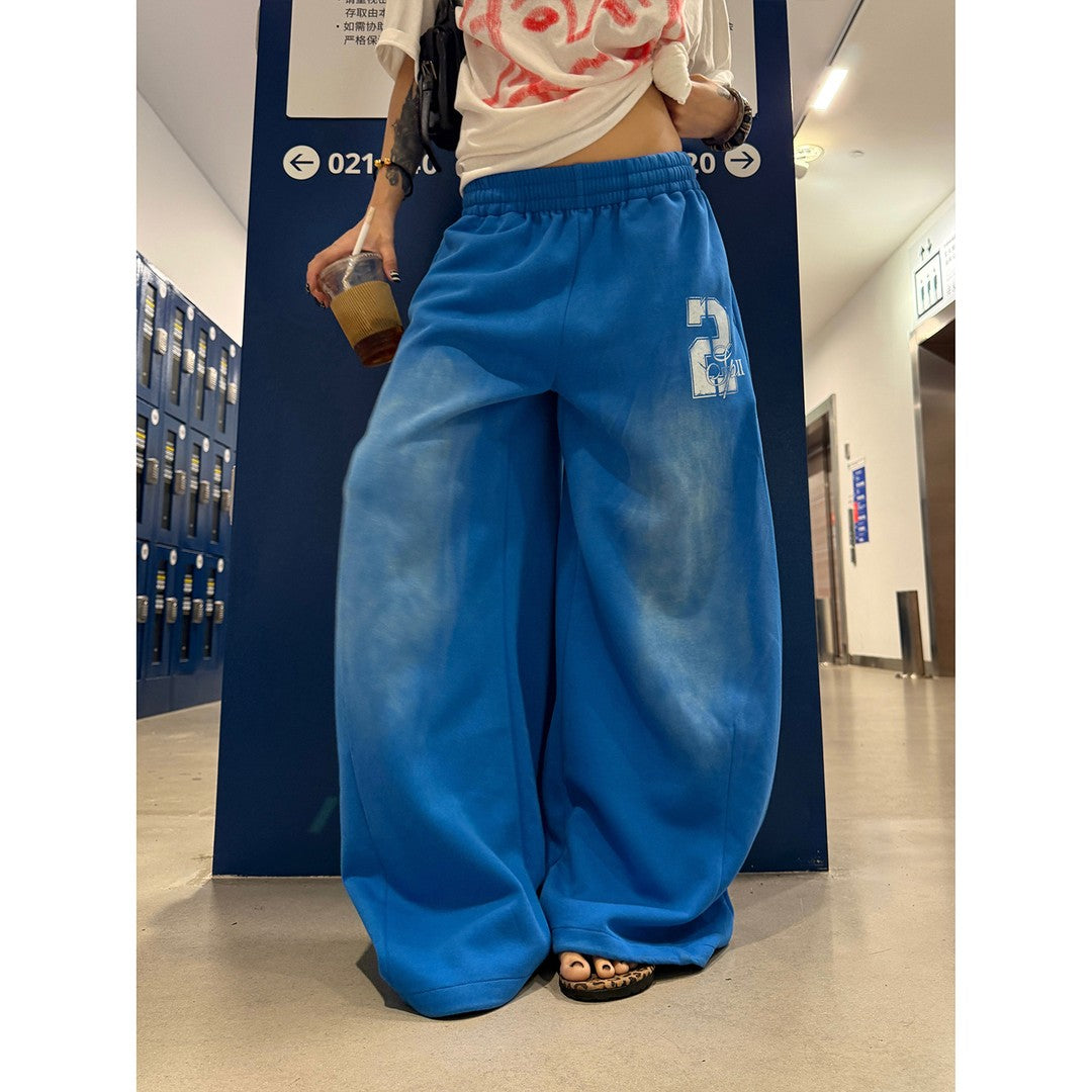 Ace Jolun Vintage Blue Wide‑Leg Pants