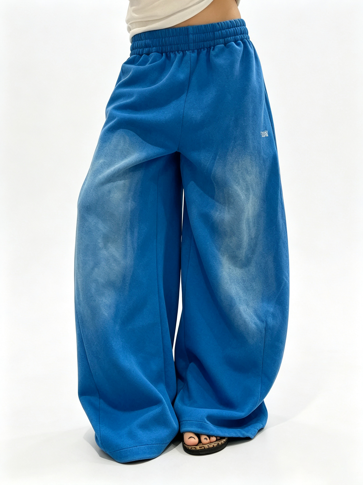 Ace Jolun Vintage Blue Wide‑Leg Pants
